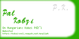 pal kobzi business card